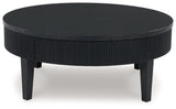 Marstream Black Coffee Table with 1 End Table