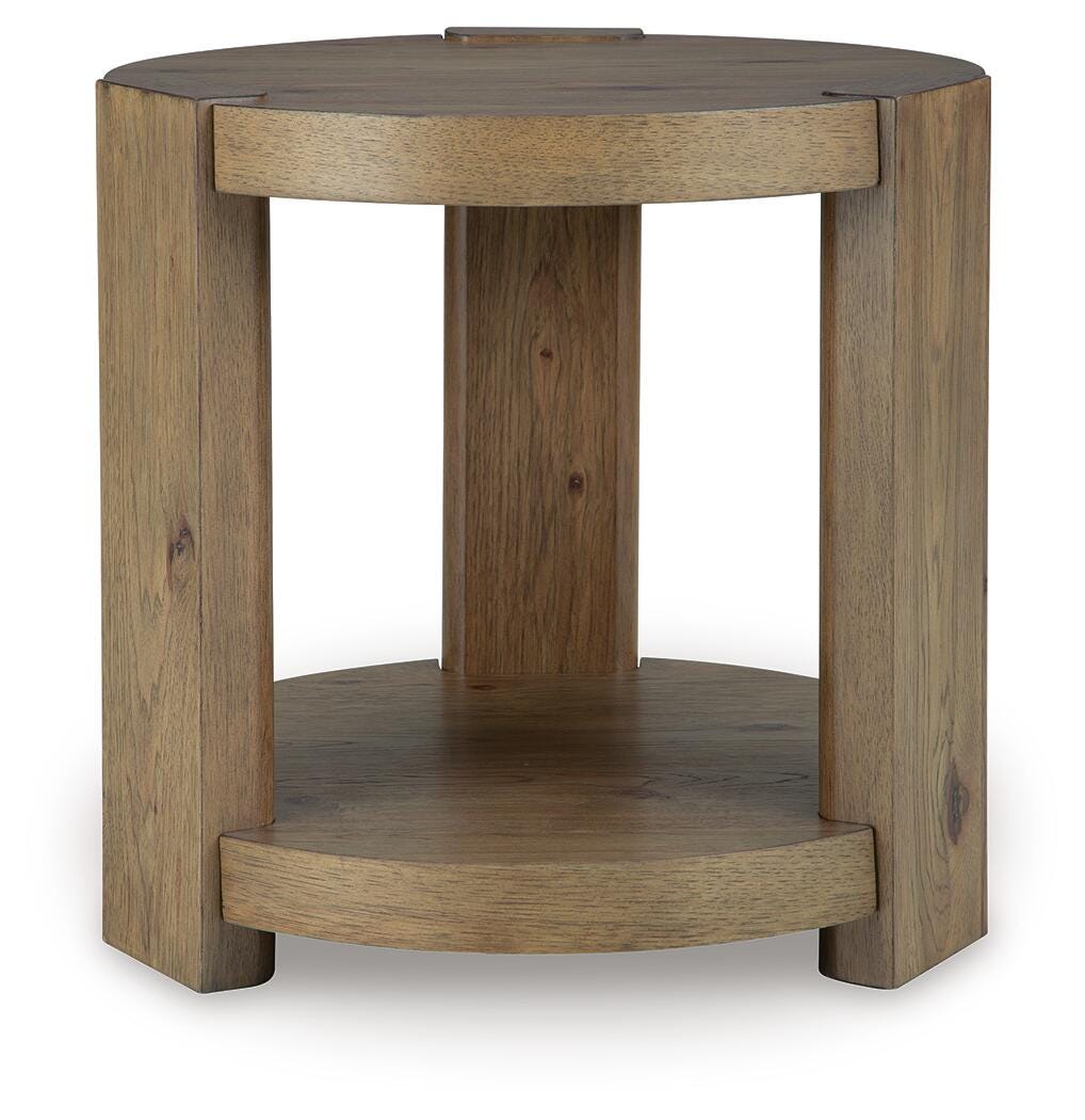 Flangren Light Brown End Table view 4