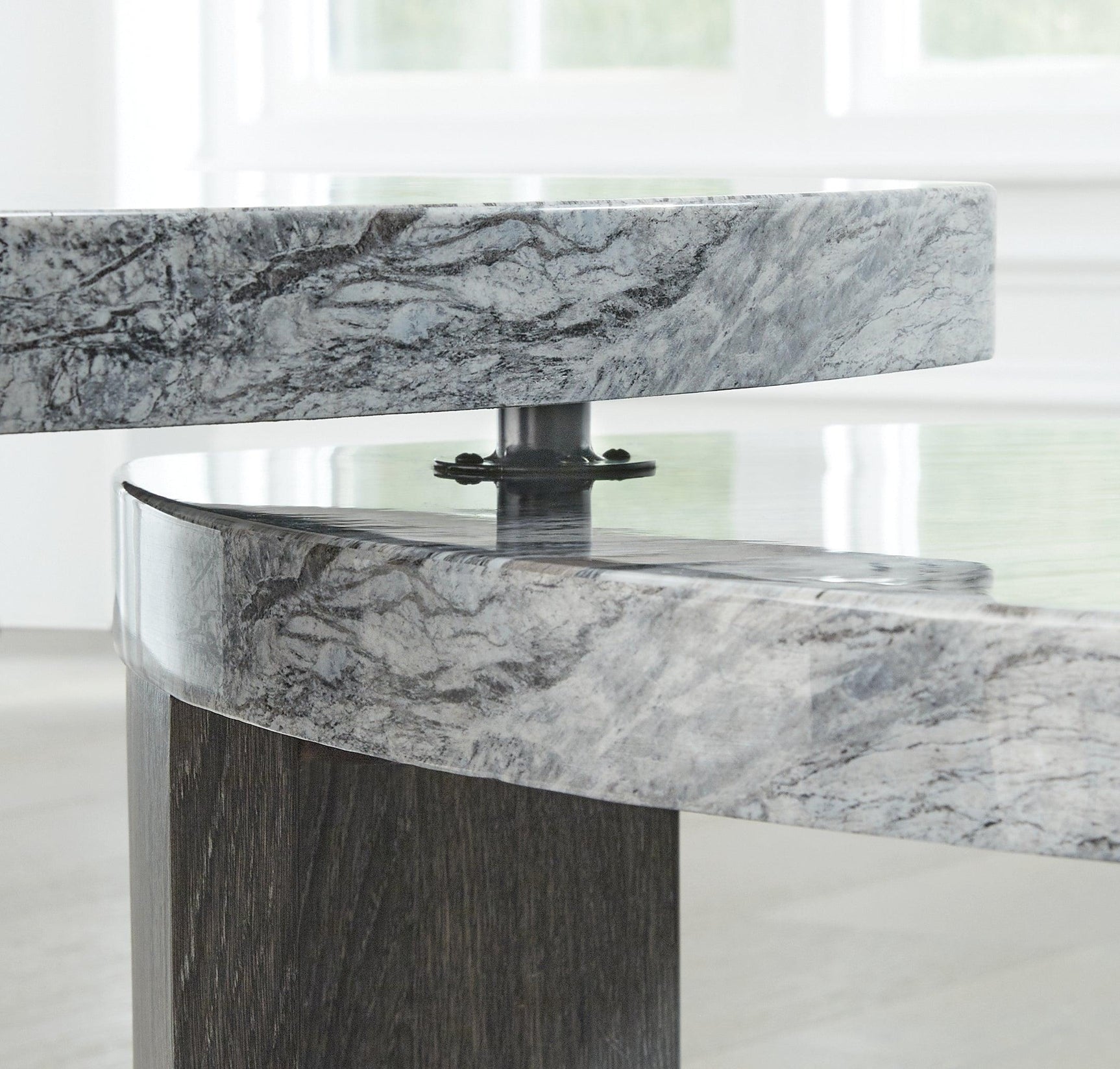 Surmour Gray/Brown Stacked Coffee Table