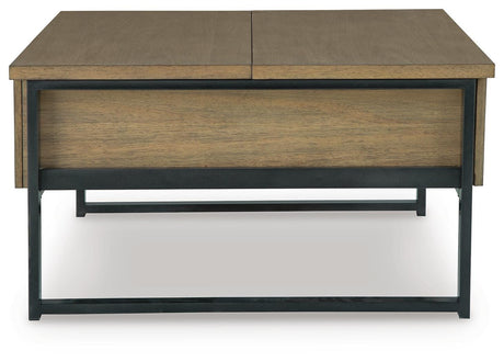 Montia Light Brown Lift-Top Coffee Table view 4
