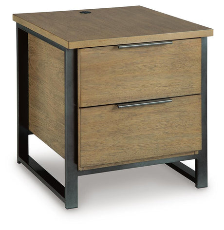 Montia Light Brown End Table from Ella Furniture
