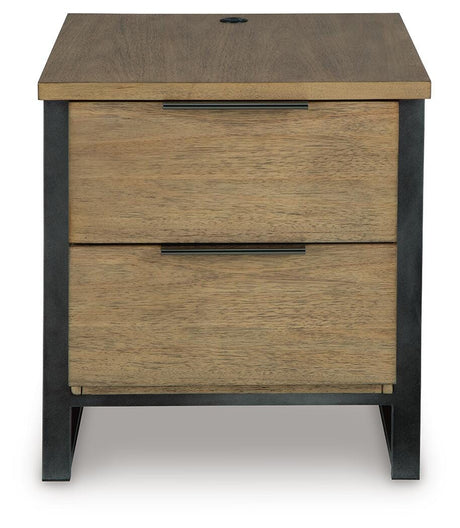 Montia Light Brown End Table view 3