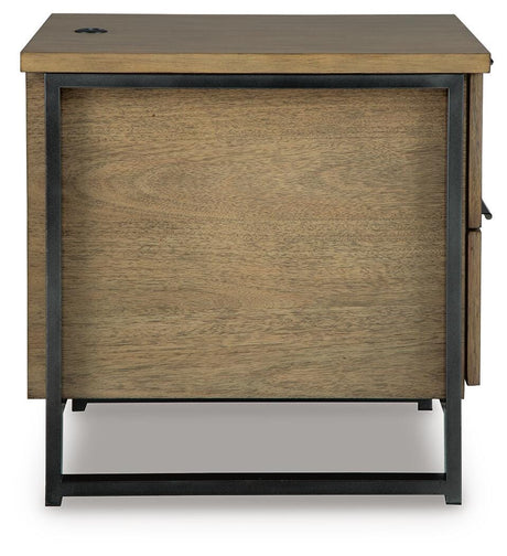 Montia Light Brown End Table view 4