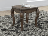 Maylee Dark Brown End Table