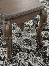 Maylee Dark Brown End Table