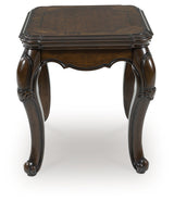 Maylee Dark Brown End Table