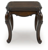 Maylee Dark Brown End Table