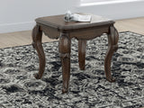 Maylee Dark Brown End Table