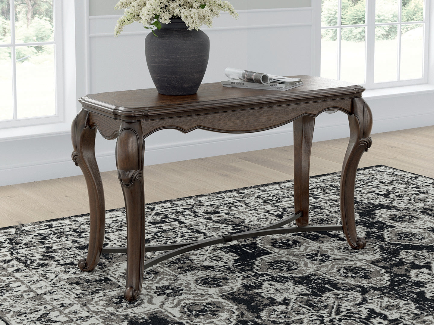 Maylee Dark Brown Sofa Table