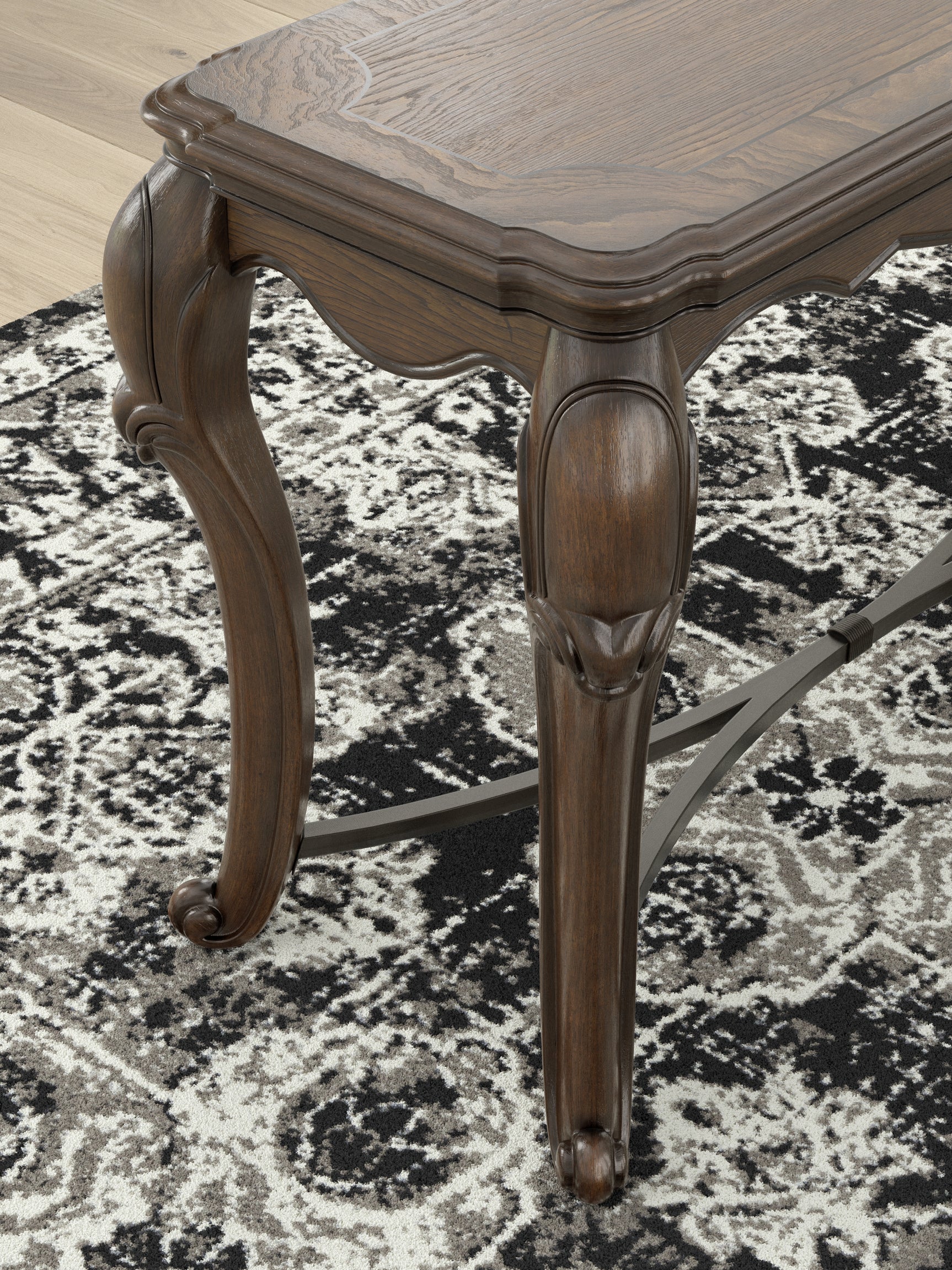 Maylee Dark Brown Sofa Table