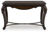 Maylee Dark Brown Sofa Table