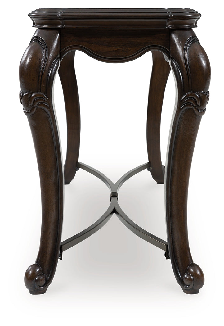 Maylee Dark Brown Sofa Table