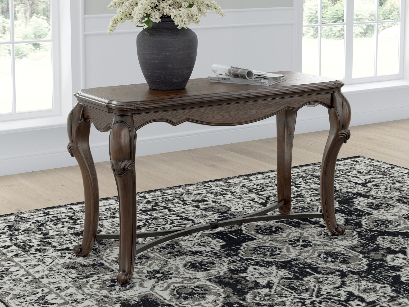 Maylee Dark Brown Sofa Table