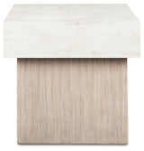 Jorlaina Light Grayish Brown Square End Table