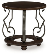 Frallyn Dark Brown End Table
