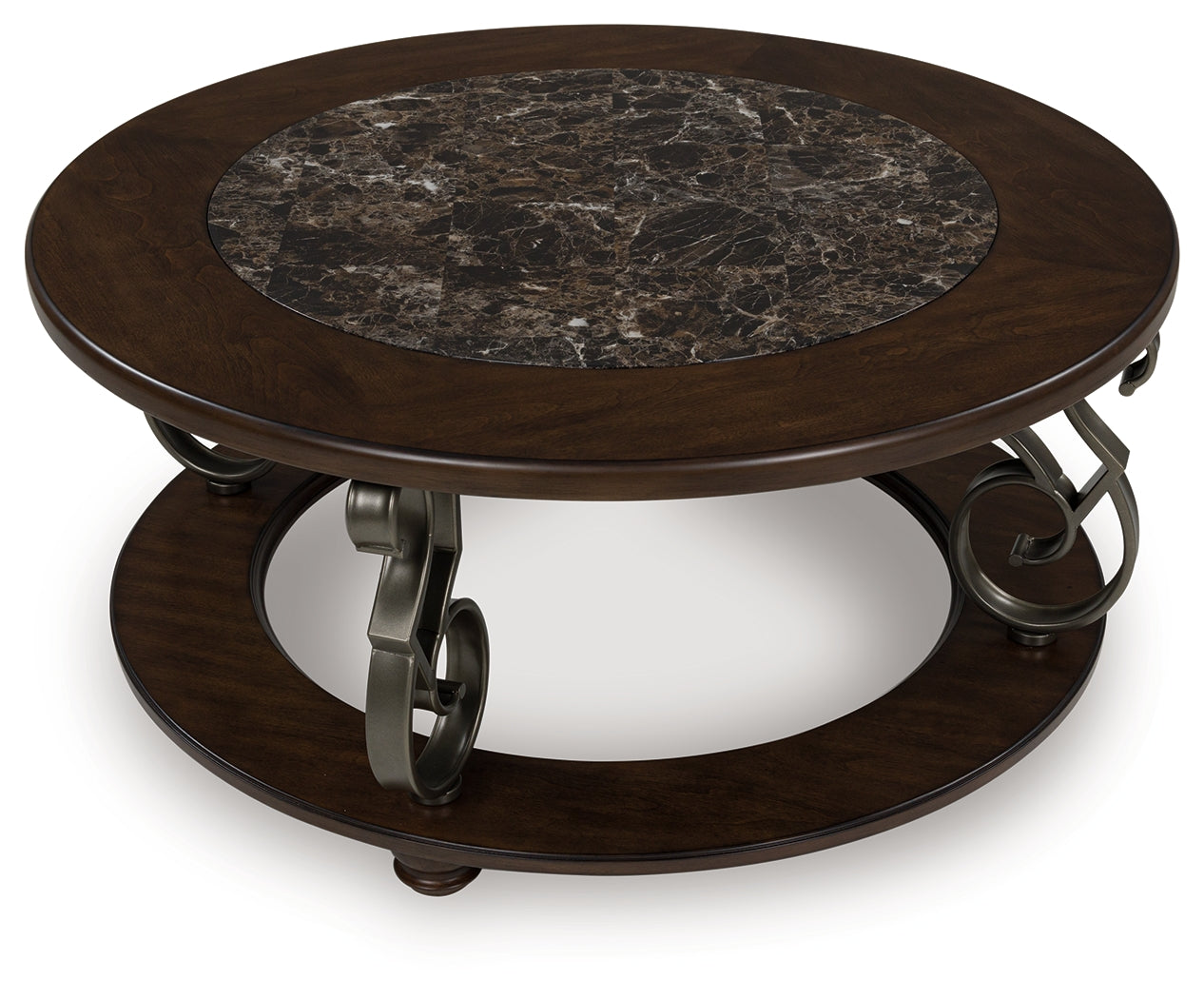 Frallyn Dark Brown Coffee Table