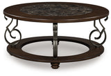 Frallyn Dark Brown Coffee Table