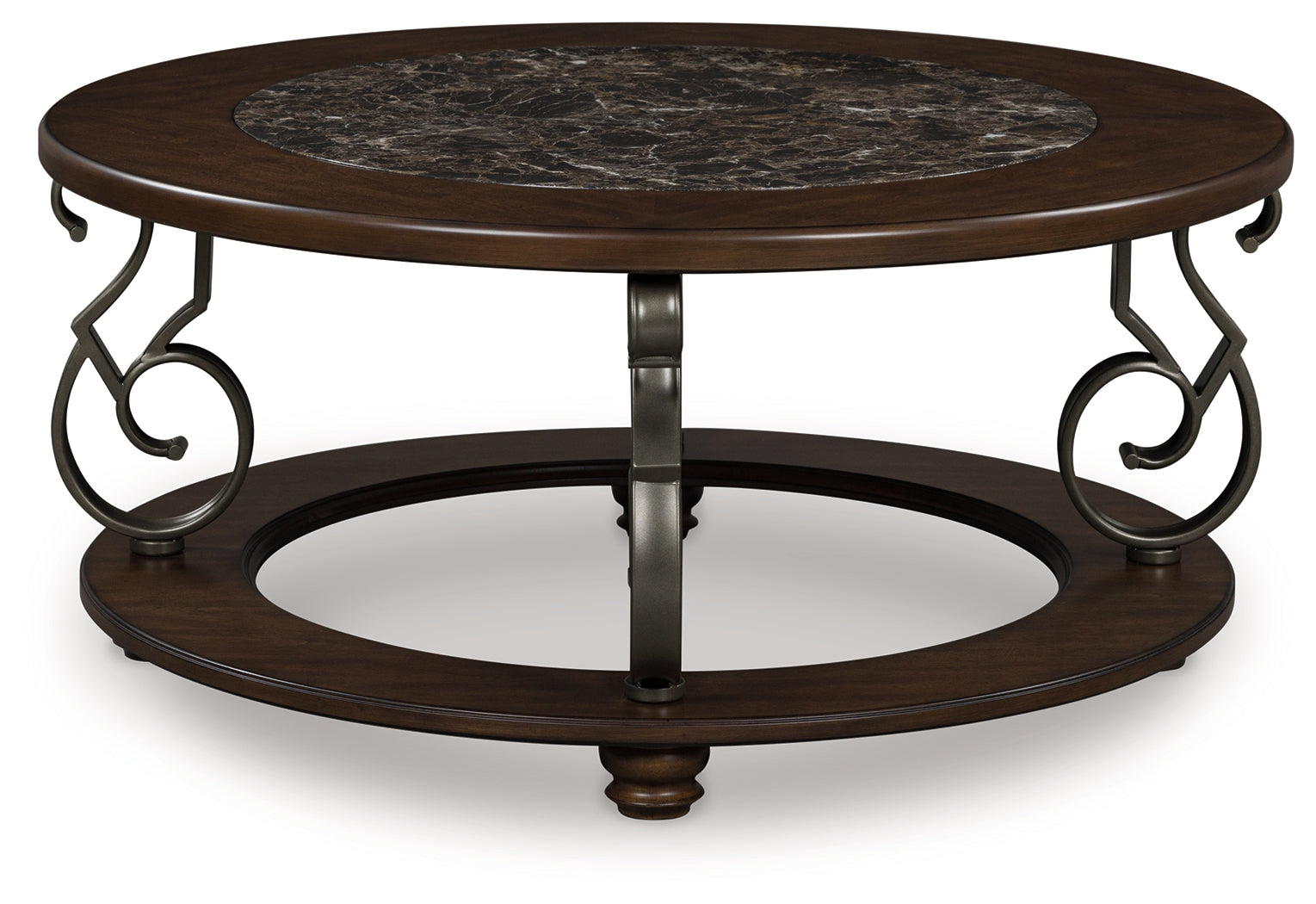 Frallyn Dark Brown Coffee Table