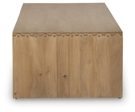 Ella Grove Rich Brown Coffee Table view 4