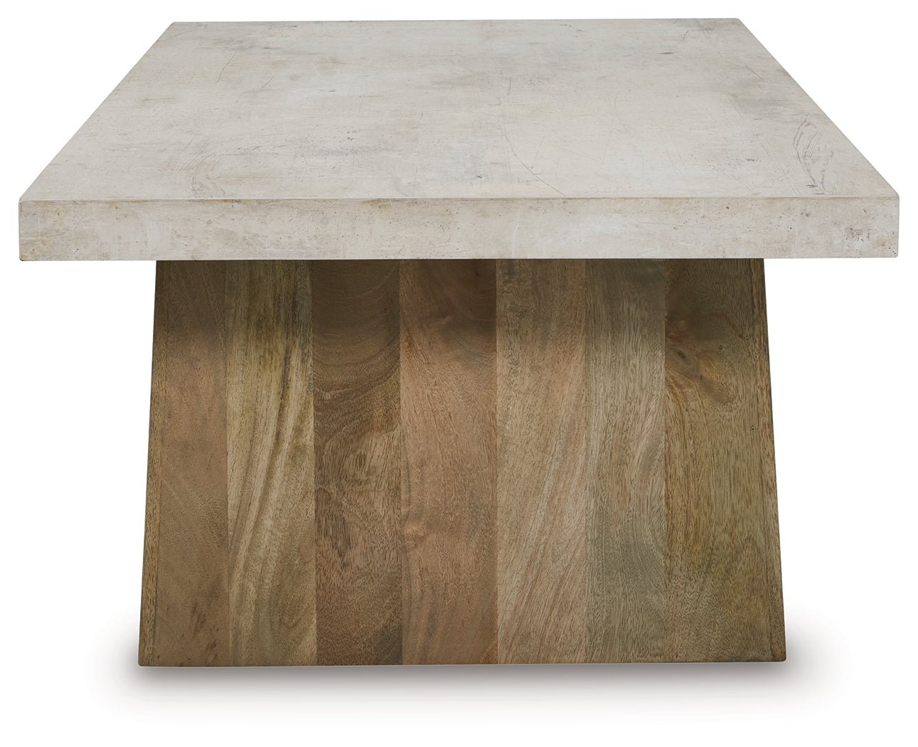 Brendalhouse Light Brown Coffee Table with 1 End Table