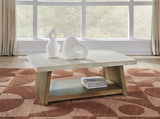 Brendalhouse Light Brown Coffee Table with 2 End Tables