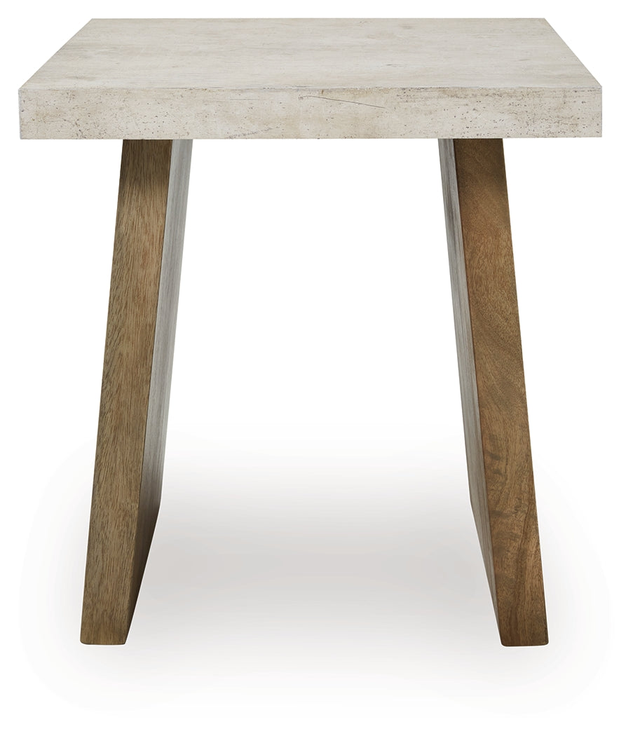 Brendalhouse Light Brown Coffee Table with 2 End Tables
