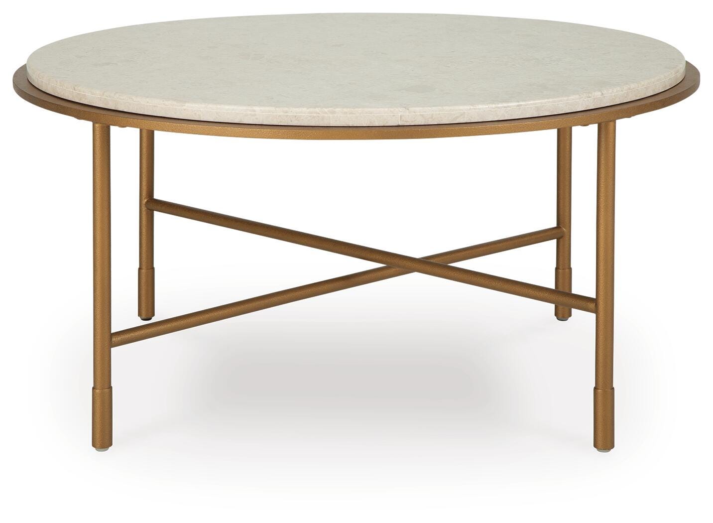 Alben Antique Gold Coffee Table view 3