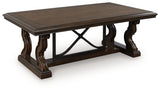 Maylee Dark Brown Coffee Table