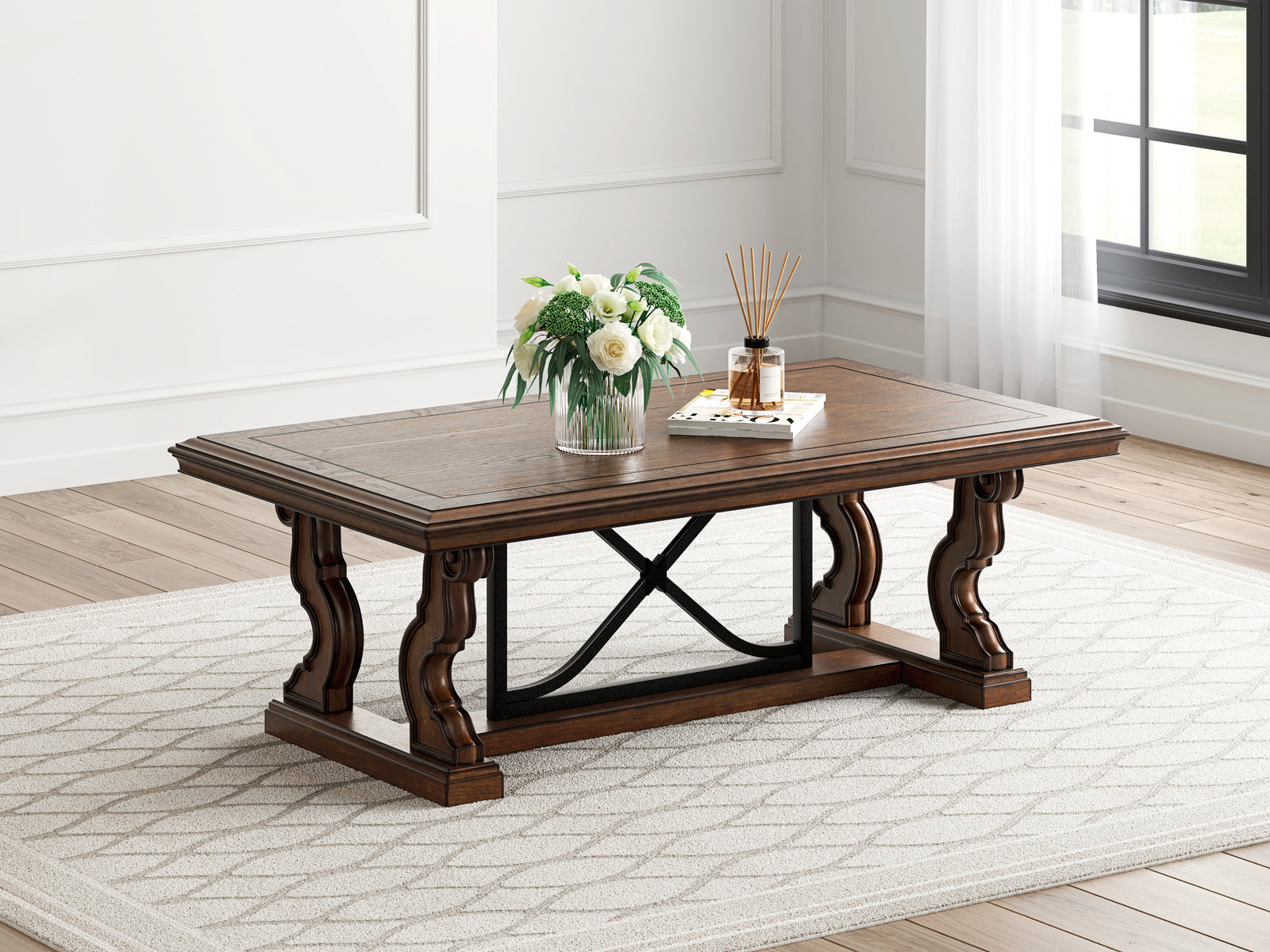 Maylee Dark Brown Coffee Table