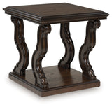 Maylee Dark Brown End Table