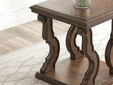 Maylee Dark Brown End Table