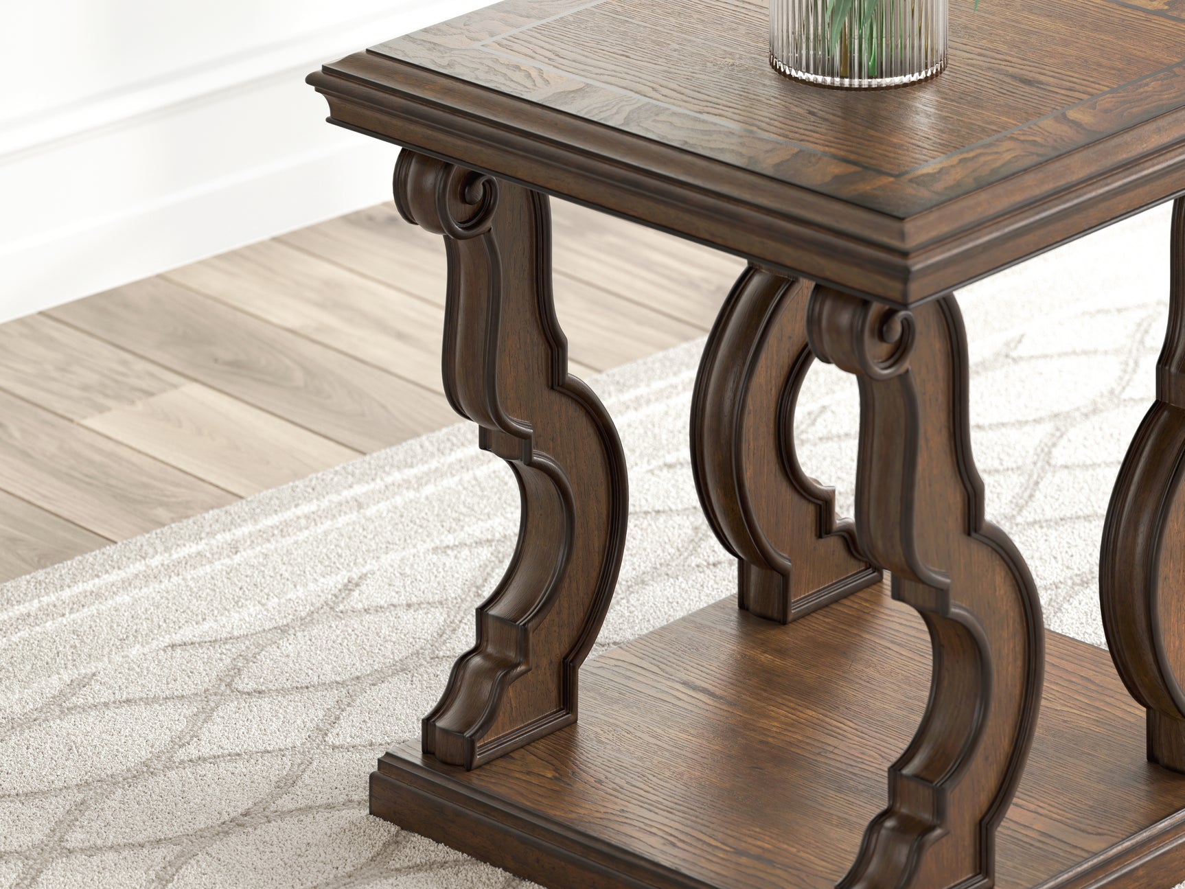 Maylee Dark Brown End Table