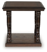 Maylee Dark Brown End Table