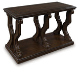 Maylee Dark Brown Sofa Table