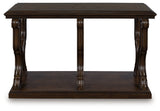 Maylee Dark Brown Sofa Table