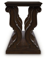 Maylee Dark Brown Sofa Table