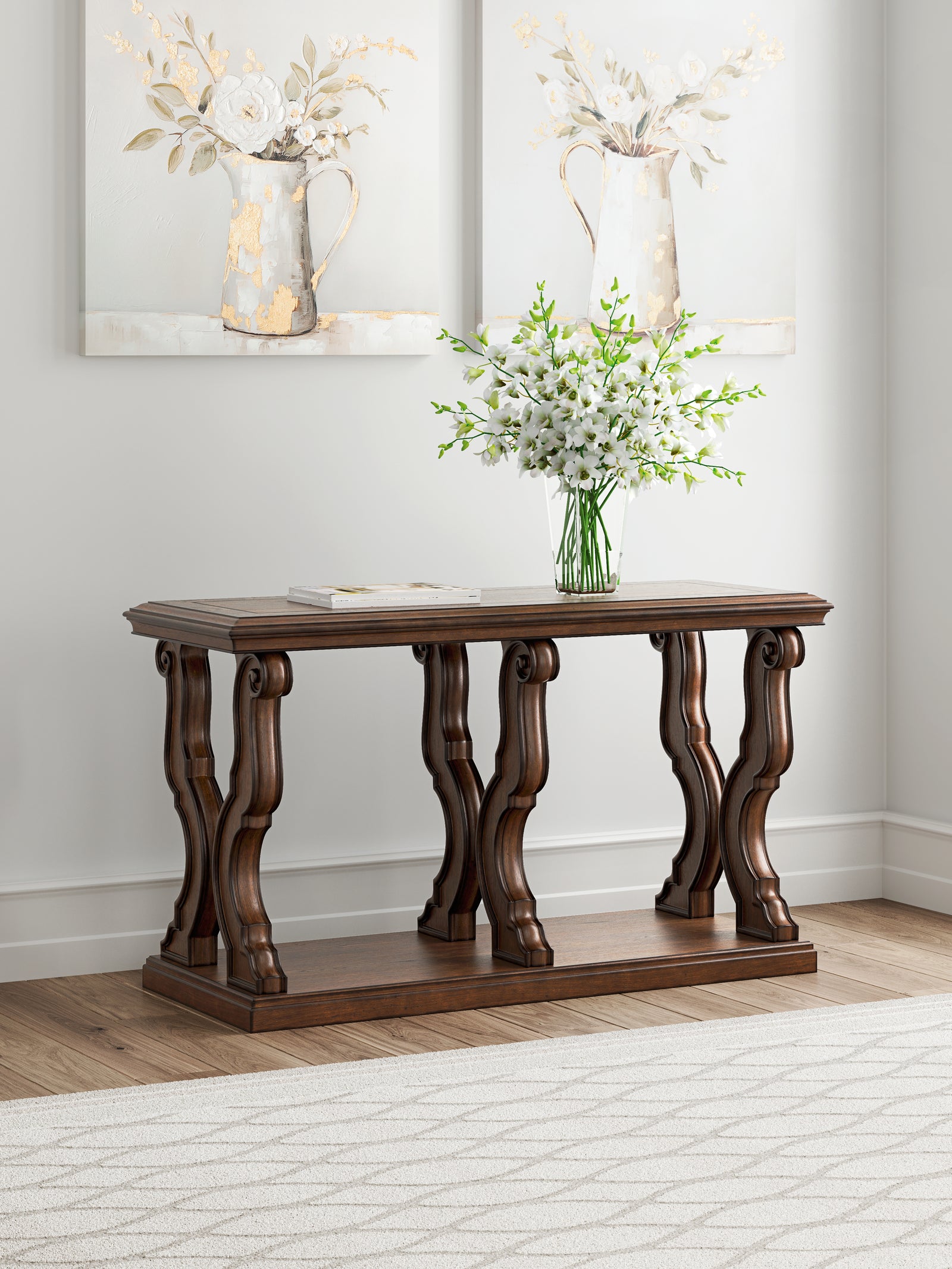 Maylee Dark Brown Sofa Table