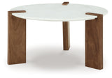 Isanti White/brown Coffee Table
