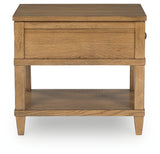 Sharlance Light Brown Coffee Table with 1 End Table