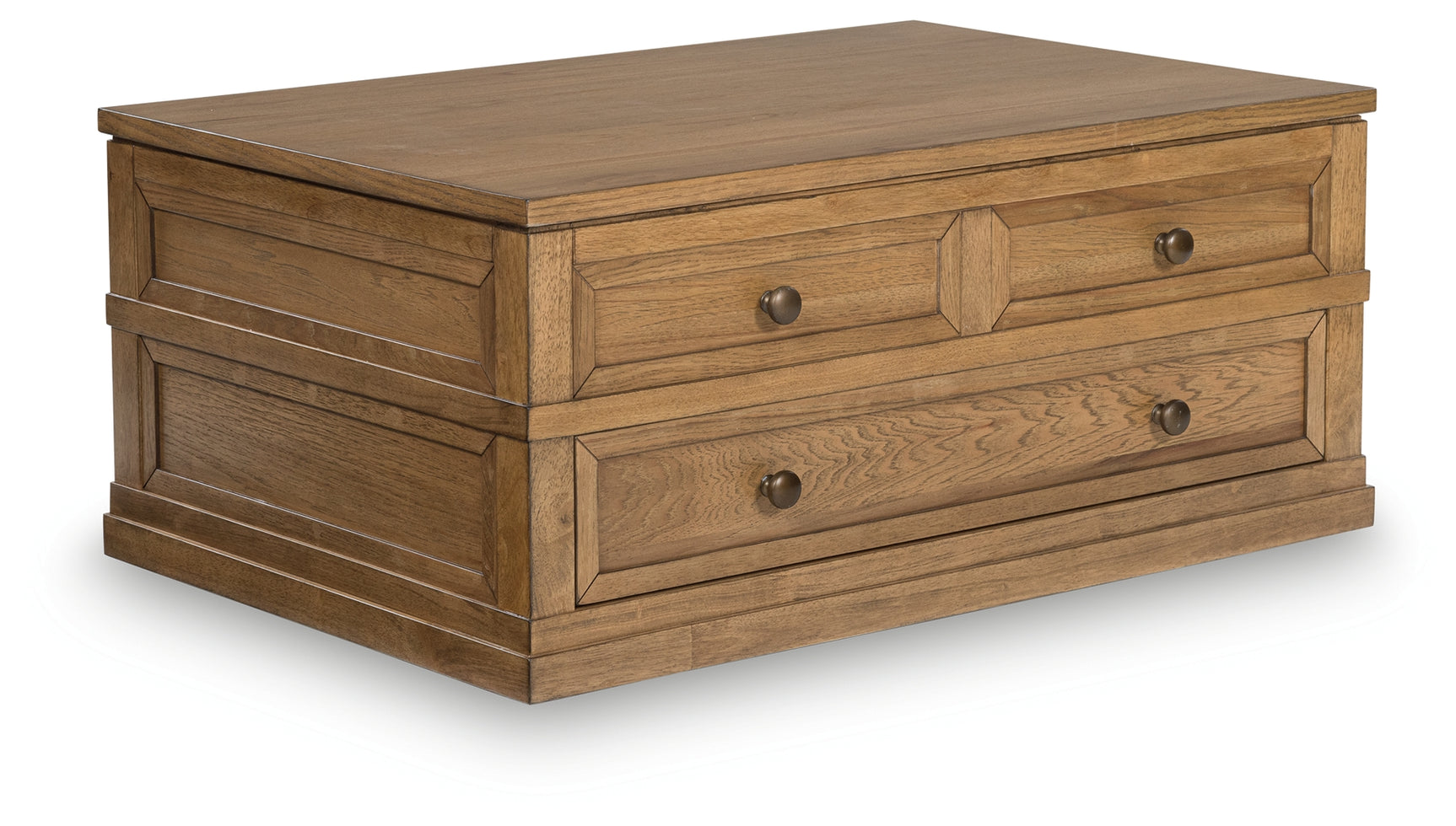 Sharlance Light Brown Coffee Table with 1 End Table