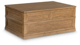 Sharlance Light Brown Coffee Table with 2 End Tables