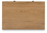 Sharlance Light Brown Coffee Table with 1 End Table