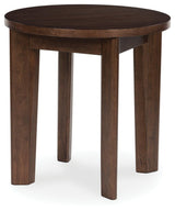 Korestone 2 Dark Brown End Table