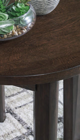 Korestone 2 Dark Brown End Table