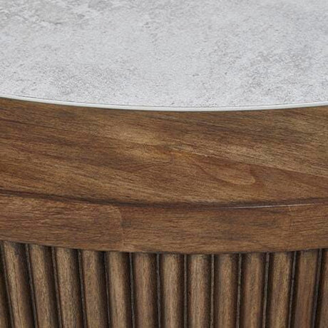 Hadonna Brown End Table finish detail