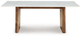 Isanti Light Brown/white Coffee Table