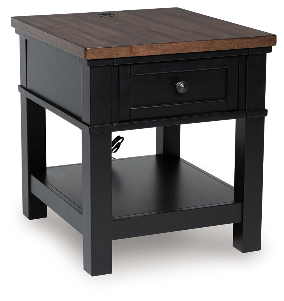 Wildenauer Brown/Black End Table