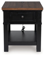 Wildenauer Brown/Black End Table