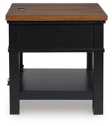 Wildenauer Brown/Black End Table