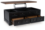Wildenauer Brown/Black Lift-Top Coffee Table